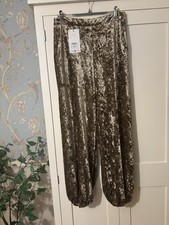Zara golden velvet trousers - golden,