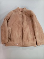 Vintage Morlands Sheepskin Shearling Coat Womens UK 14 Beige Tan Made in England