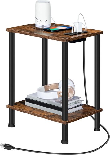 Side table with charging - table,
