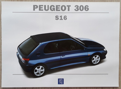 Peugeot 306 s16 brochure - peugeot,