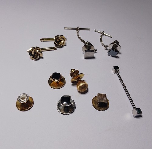 Job lot vintage tie tacks - lot,