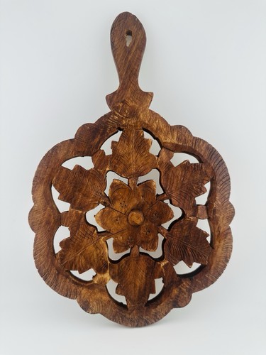 Vintage hand carved wooden - hand,