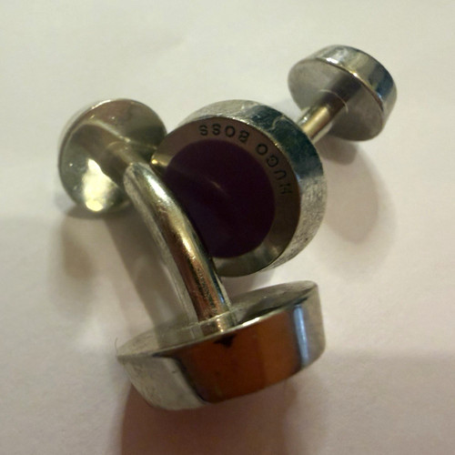 Hugo boss round cufflinks - boss,