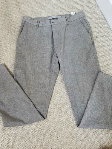 Zara man men grey chino - man,