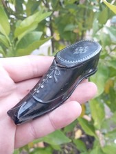 snuff Box Shoe Carton Boiled Inlays 19th Century