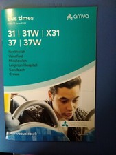 Bus Timetable Arriva 31, 31W, X31, 37, 37W from 12th June 2022 Crewe area