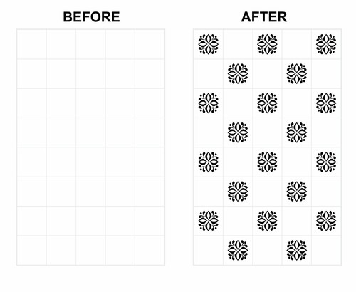 Mosaic tile stickers - stickers, transfers
