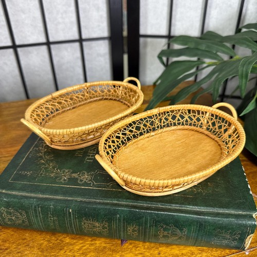 Vintage wicker weave - vintage, set