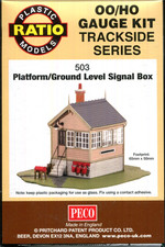 new Peco Ratio 00 Trackside Series kit No 503 Platform/Ground Level Signal Box