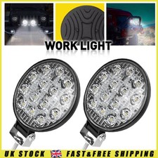 2PCS 12V 4inch Round 120W LED Work Lamp Flood Light Tractor Recovery Truck Van