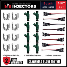 Set of 8 Reman Bosch Injectors