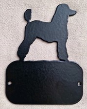 Metal Poodle House Number /