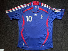 France Home Shirt - Zidane 10 - 2006 World Cup - Authentic Adidas shirt. 