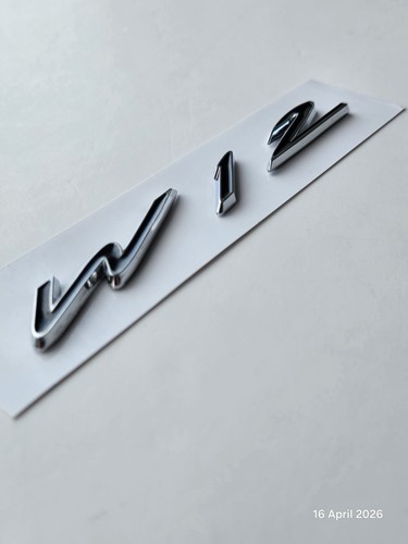 Bentley w12 badge for - w12, (metal)