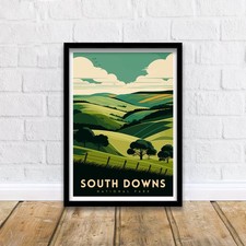 South Downs Travel Poster