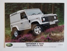 2000 LAND ROVER DEFENDER X TECH PRESS PHOTOGRAPH (not brochure), free UK postage
