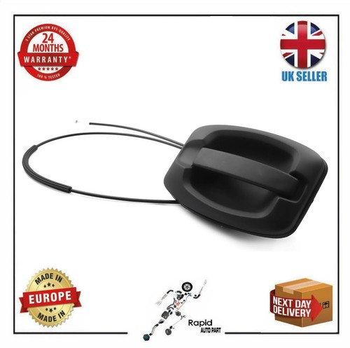Sliding door handle - with, cable