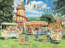 1950 vintage funfair on the - vintage,