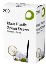 5000 Plastic Spoon Straws For