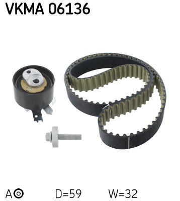 Timing belt set for - timing,