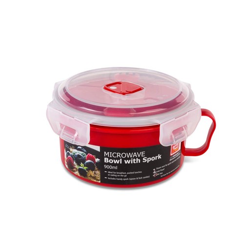 Microwave bowl with spork - bowl,