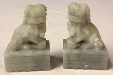 Pair Chinese Temple Lions Fu