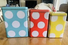 Cath Kidston - Tea Coffee And Sugar Container - Polka Dot