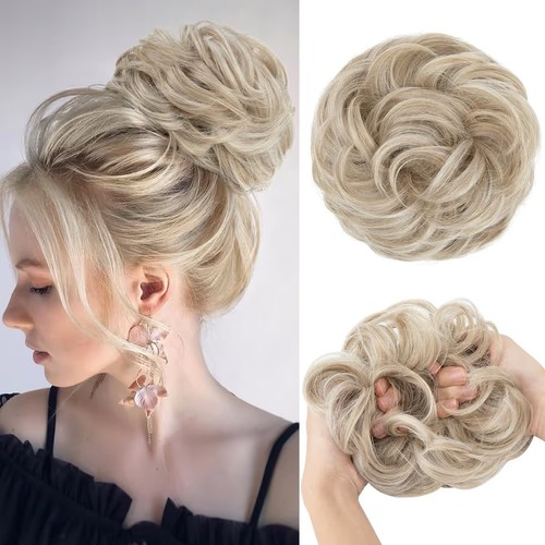 Messy bun hair - hair, piece
