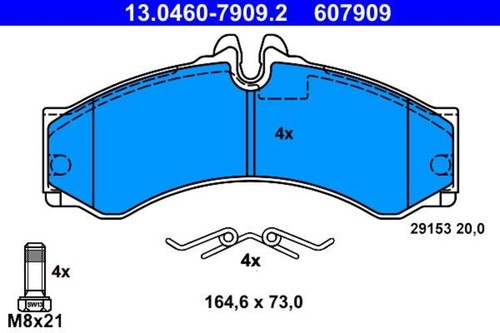 Disc brake pad set - disc, ate