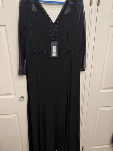 Art deco dress jet black - m&s, dress,