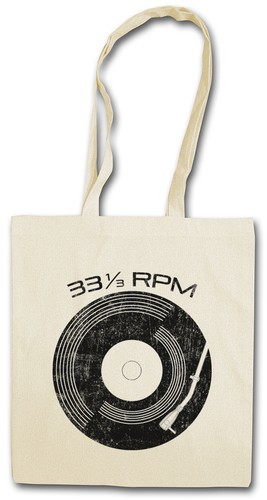 Vinyl rpm shopping bag - rpm,
