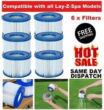 6 x NEW Bestway lazy Lay-z-Spa Filters VI Cartridge - Hot Tub Filter