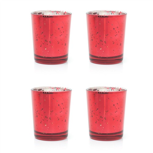 Pack red mercury glass - pack,