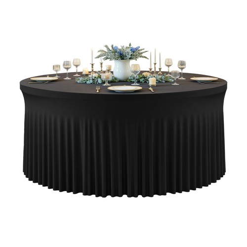 Black spandex round - spandex,