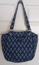 Vera Bradley Bag Glenna Navy Marrakesh Motifs Shoulder Quilted