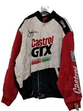 Vintage 90s John Force Hamilton Castrol GTX Car Jacket 4XL -USA made Retro