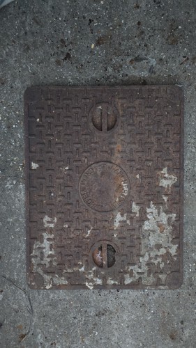 Old manhole cover - manhole,