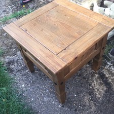 Corona Pine Low Square Coffee Table
