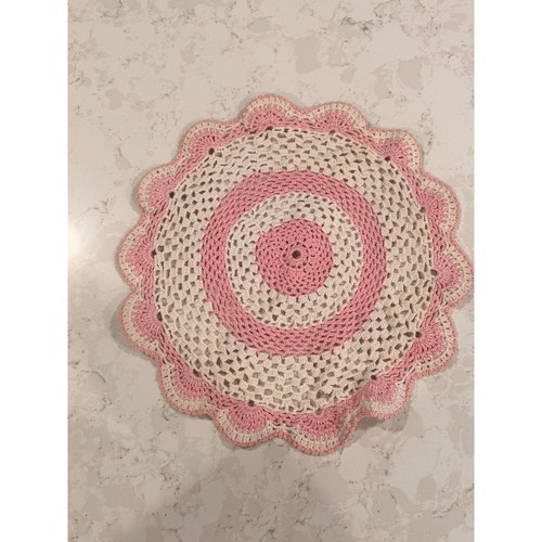 Vintage handmade crochet doily - handmade,