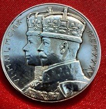 Silver 925 Medal Celebrating Silver Jubilee of George V and Queen Mary 1910-1935