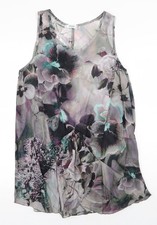 Myrine Womens Green Floral