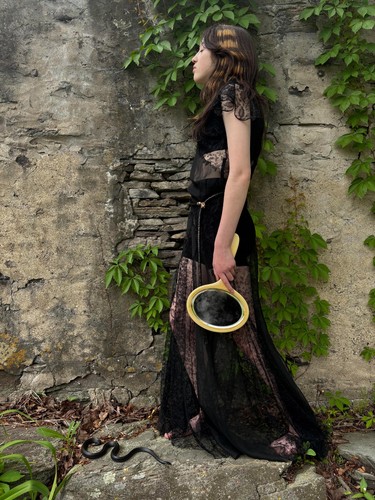 Vintage 1930s sheer - 1930s, black