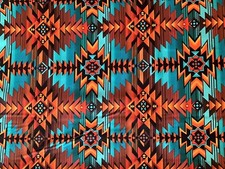 Aztec blanket fabric cotton