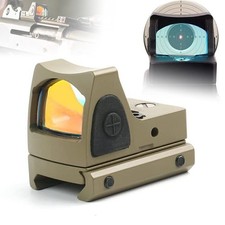 Mini Red Dot Sight Holographic RMR Reflex Scope Rifle 20mm Rail w/ Glock Base UK