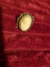 Vintage Silver Cameo Lady