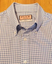Thomas Pink Shirt. 15 1/2