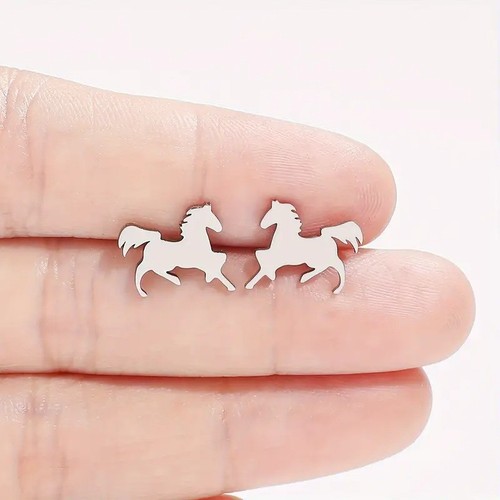 Horse equestrian stud - stud, earrings