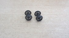 Triang Hornby Spares Coach Wagon 12mm Pin Point Axle Spoked Wheels x 2