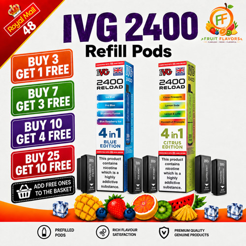 Ivg 2400 refill pods 1 - refill, 4-in-1