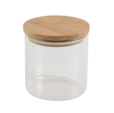 Glass Storage Jar with Bamboo